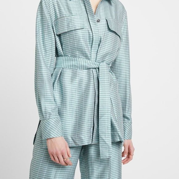 DESIGNER Samsoe & Samsoe "Efe" Plaid Dress Pants - Picture 6 of 10